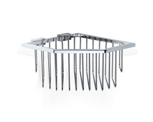 Decor Walther WA ECK3 Корзина универсальная 18x18.5x9.5см для душа, угловая, подвесная, цвет: хром. 0704800