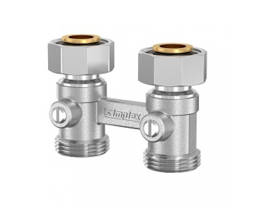 Узел нижнего подключения Simplex Standard Line D2/50 прямой, 3/4x3/4 c конусными вставками 3/4