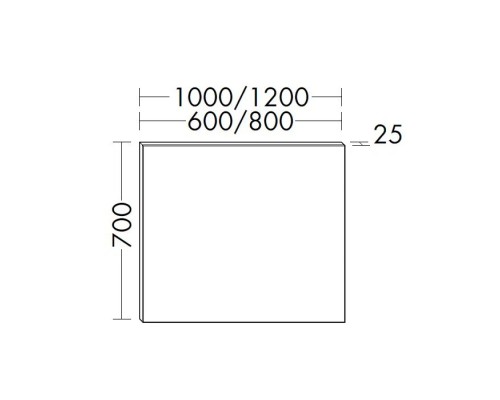 Burgbad Rocio Зеркало 60х70см., подвесное, цвет: серый. SIKC060