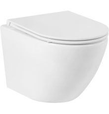 Унитаз подвесной BelBagno Sfera-r BB046CHR безободковый, крышка BB870SC с микролифтом