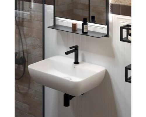 Kerama Marazzi Plaza Раковина подвесная 55х40см., с 1 отв., цвет: белый глянцевый. PLR.wb.55.02 Kerama Marazzi Plaza Раковина подвесная 55х40см., с 1 отв., цвет: белый глянцевый. PLR.wb.55.02