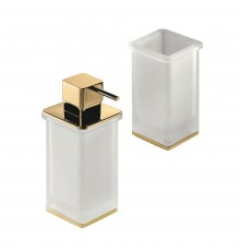 Набор Стакан Colombo Design Lulu B6241.gold + Дозатор B9322.gold