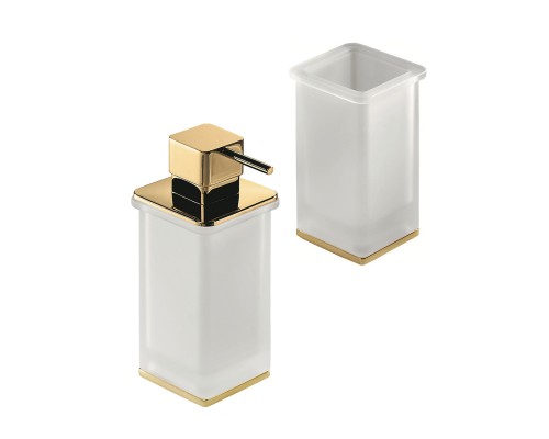 Набор Стакан Colombo Design Lulu B6241.gold + Дозатор B9322.gold