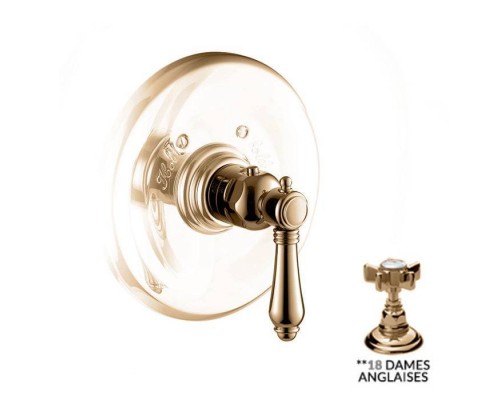 Nicolazzi Termostatico Смеситель для душа, встраиваемый, термостатический, на 1 источник, ручки Dames Anglaises, цвет: бронза. 4914BZ18