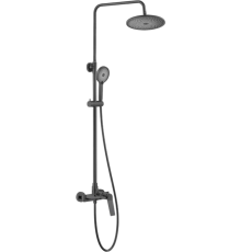 Душевая стойка Shevanik S8336T оружейная сталь