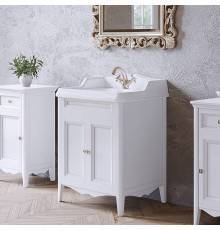 TW Veronica Nuovo комплект мебели с 2-мя дверцами, с доводчиками Blum, ручки: бронза, 68см, напольный, цвет: белый. VER2068-B+AR824bi*1 комплект
