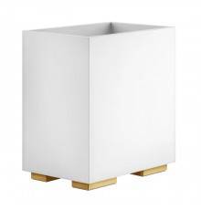 Gessi Rettangolo Корзина для мусора, цвет: Gold CCP/белый. 20990#080