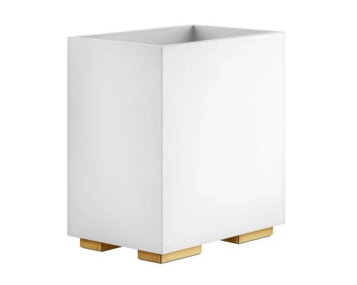 Gessi Rettangolo Корзина для мусора, цвет: Gold CCP/белый. 20990#080