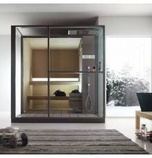 Effegibi Logica S Сауна с душем 214x250xh226см, в нишу, цвет: Soft Sand. LO 20 01 0009