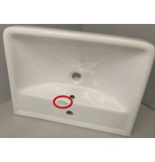 SaleAqwella191638 Раковина Q60 605х476х183 мм, с отв. под смеситель, с отв. пер Sale191638_413