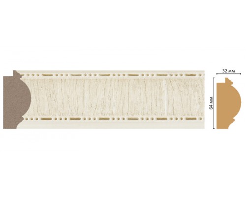 Багет DECOMASTER 176-6 (64*32*2900мм) Багет DECOMASTER 176-6 (64*32*2900мм)