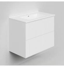 Тумба с раковиной La Fenice Terra Twin 80 подвесная, bianca, раковина Slim Line 80 см