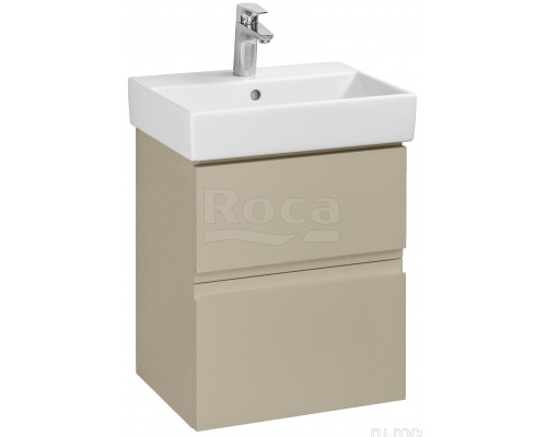 Roca A857638515 Oleta Тумба под умывальник подвесная, 2 ящика, 460х374х548 мм, Капучино матовый A857638515