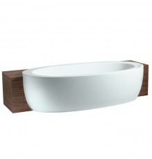 Laufen Alessi One Ванна 203x102x46см, полувстраиваемая, без гидромасс., без слив-перелива, с каркасом, панелью, материал: акрил, цвет: белый. 2.4497.0.000.000.1
