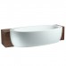 Laufen Alessi One Ванна 203x102x46см, полувстраиваемая, без гидромасс., без слив-перелива, с каркасом, панелью, материал: акрил, цвет: белый. 2.4497.0.000.000.1