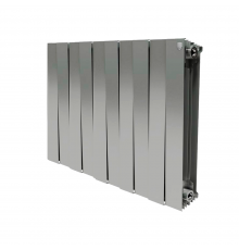 Секционный биметаллический радиатор Royal Thermo PianoForte 500, Silver Satin, количество секций 10 RTPFSS50010