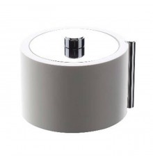 Bertocci Easy Контейнер Oslash;8х12см., настольный, с крышкой, цвет: белый глянцевый/белый матовый. 130 0932 0200