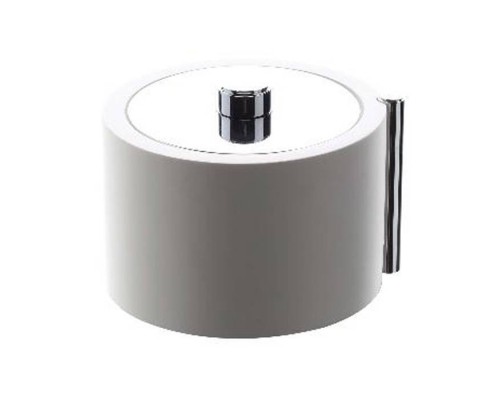 Bertocci Easy Контейнер Oslash;8х12см., настольный, с крышкой, цвет: белый глянцевый/белый матовый. 130 0932 0200