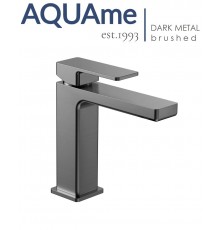 Смеситель для раковины AQUAme Savona 125 темный металл AQM6810GM