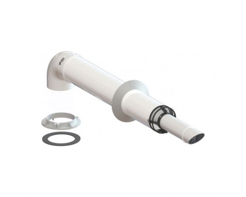 Дымоход коаксиальный Ferroli D60/100 мм L 750 мм для котлов 10-32 кВт алюминиевый. 7241005BY