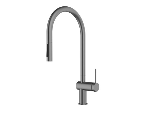 AQM9901GM Cucina Смеситель для кухни с выдвижным U-образным изливом, металл AQM9901GM