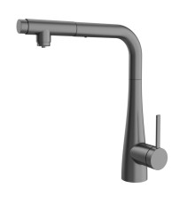 AQM9902GM Cucina Смеситель для кухни с выдвижным L-образным изливом, металл AQM9902GM