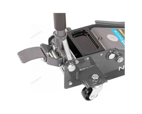 Домкрат подкатной  супернизкий подхват, педаль NORDBERG N32032G 3,2 т