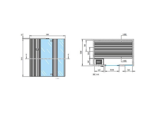 Effegibi Auki Био-Сауна 189x126xh201см, пристенная, цвет: ель. BI 50 40 0001 Effegibi Auki Био-Сауна 189x126xh201см, пристенная, цвет: ель. BI 50 40 0001