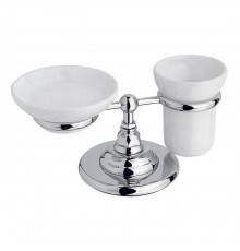 Nicolazzi Accessori Classica Держатель мыльницы и стакана, настольный (без керамики), цвет: хром. 1494CR