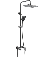 Душевая стойка Shevanik S4136T оружейная сталь