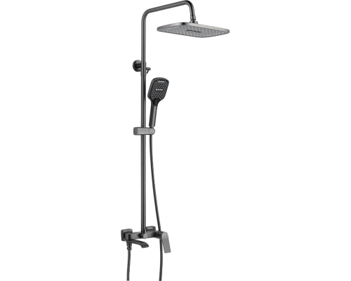 Душевая стойка Shevanik S4136T оружейная сталь