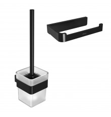 Набор Держатель Lemark Smooth line 9722008 черный + Ершик 9762020 черный