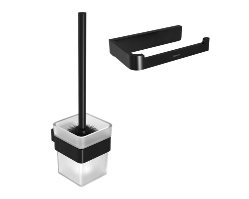 Набор Держатель Lemark Smooth line 9722008 черный + Ершик 9762020 черный