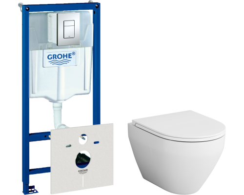 Комплект Унитаз подвесной AM.PM Spirit V2.0 с микролифтом + Инсталляция Grohe Rapid SL 38772001 3 в 1 с кнопкой смыва + Шумоизоляция 37131000 Комплект Унитаз подвесной AM.PM Spirit V2.0 с микролифтом + Инсталляция Grohe Rapid SL 38772001 3 в 1 с кнопкой смыва + Шумоизоляция 37131000