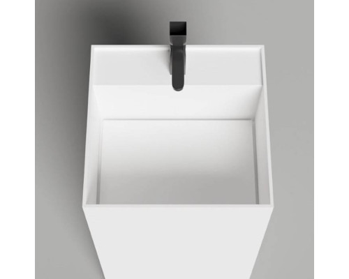 Salini Armonia Square TOP 01 Раковина напольная 45х45х90м., с 1 отв., мат-л: S-Stone, цвет: белый матовый. 130521TM