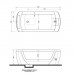 Gruppo Treesse Vision Ванна 180x80x60см., DX, гидромассаж STX, подголовник и подлокотники черные, цвет: белый. V137B.2(DX)