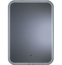 Зеркало Art Max Messina AM-Mes-700-900-DS-F 70х90 белое, с LED-подсветкой, 6000К