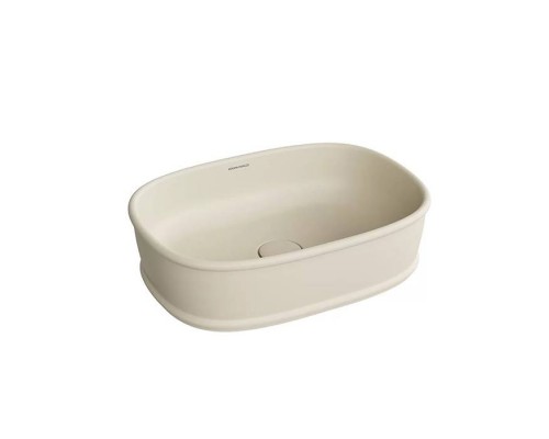 Kerama Marazzi Circo Раковина 50х36х13.5см., накладная, без отв., без перелива, цвет: песочный матовый. CI.wb.50\SAN Kerama Marazzi Circo Раковина 50х36х13.5см., накладная, без отв., без перелива, цвет: песочный матовый. CI.wb.50\SAN