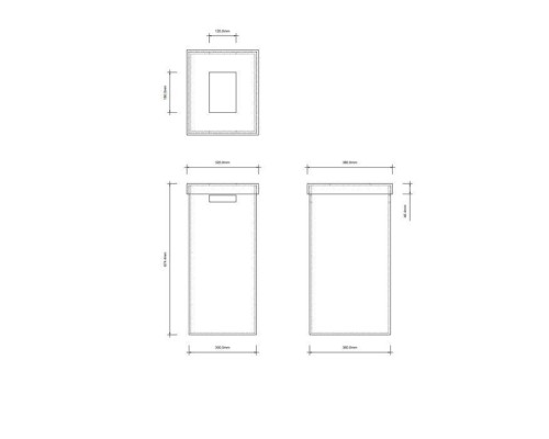 Decor Walther Brownie AWB Корзина для полотенец / Цвет: Имитация кожи Песочно-бежевый. 0937547