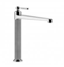 Gessi Venti20 Смеситель для раковины на 1 отверстие, однорычажный, высокий, в комплекте с донным клапаном, цвет: хром. 65003#031