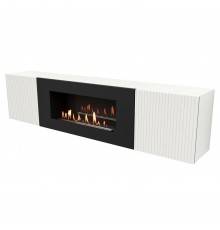 Тумба для ТВ Firelight BFP-P1700L W с биокамином, белая