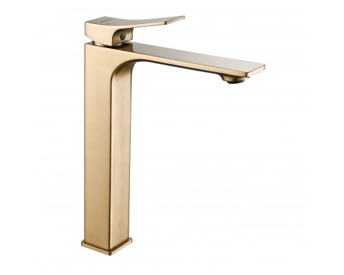 Смеситель для раковины Shevanik S6111G, золотой сатин