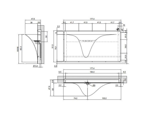 Antonio Lupi Silenzio Раковина 83х48х79 см, без отв., с Led подсветкой, цвет: белый. SILENZIOL Antonio Lupi Silenzio Раковина 83х48х79 см, без отв., с Led подсветкой, цвет: белый. SILENZIOL