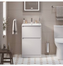 Тумба с раковиной BelBagno Kraft 39 50 напольная, bianco opaco, раковина BB-8099-3-50