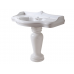 Azzurra Jubilaeum Раковина 110x62 см, 1 отв., с пьедесталом, цвет: Bianco lucido. JULP1106200MBI (JUB200/110 bi))*1,  JUCLT0000000BI/(JUB300 bi)