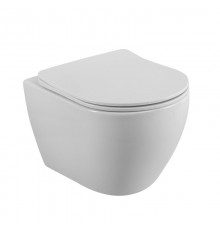 Унитаз подвесной Cezares Stylus CZR-6601-TH-TOR безободковый, сиденье CZR-089-SC с микролифтом