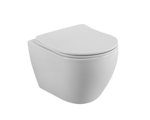 Унитаз подвесной Cezares Stylus CZR-6601-TH-TOR безободковый, сиденье CZR-089-SC с микролифтом