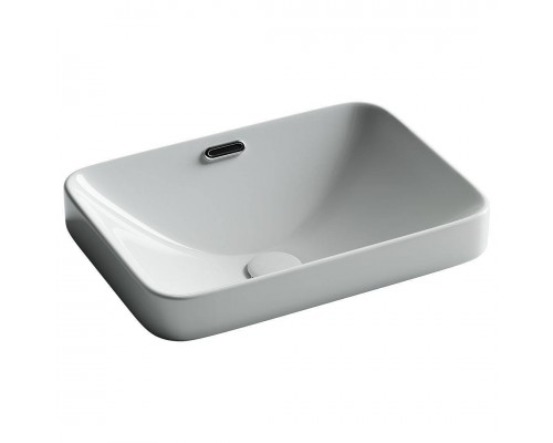 Раковина встраиваемая сверху Ceramicanova Element прямоугольная 460x330x170 мм с переливом цвет белый CN6078