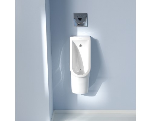 Duravit Starck 3 Писсуар подвесной 30х24.5см., безободковый, без мушки, подвод воды сзади, с креплением, цвет: белый. 0827250000