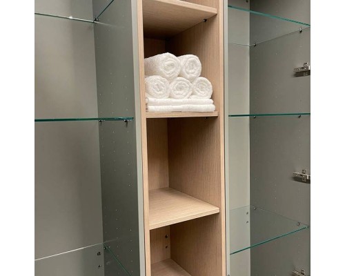 Burgbad Пенал подвесной 30хh196х37см, открытый, 4 полки, цвет: Light grey oak. HSNC030 F4112 САЛОН Burgbad Пенал подвесной 30хh196х37см, открытый, 4 полки, цвет: Light grey oak. HSNC030 F4112 САЛОН